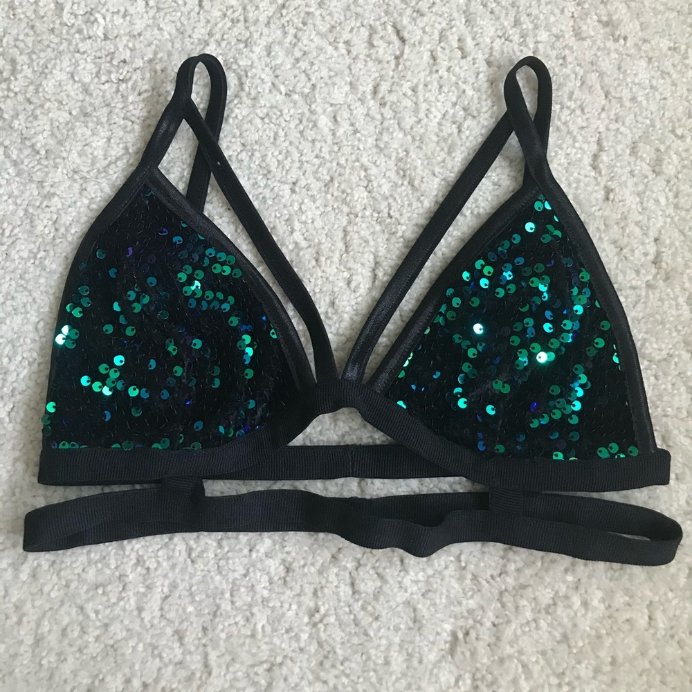 PLT sequin bralette